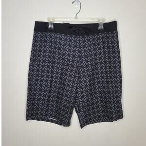 NEW Mossimo Supply Co swim board shorts - black geometric - 36